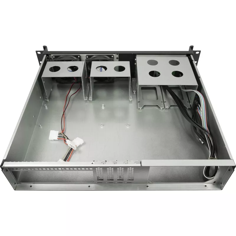 Inter-Tech 2U-K-240L chasis de servidor rack 2U para Micro-ATX, negro