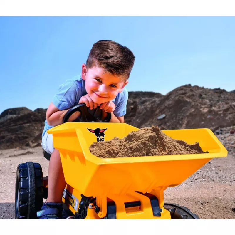 Simba-Dickie BIG Jim-Dumper, camión volquete de juguete, plástico, para 3–5 años, Negro y Amarillo
