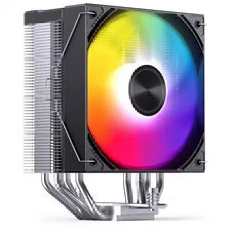 Disipador de CPU Jonsbo CA40 negro ARGB, ventilador PWM de 120 mm, 225 W TDP, negro