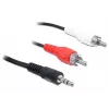 Cable de audio 3,5 mm/2 x RCA DeLOCK 84212
