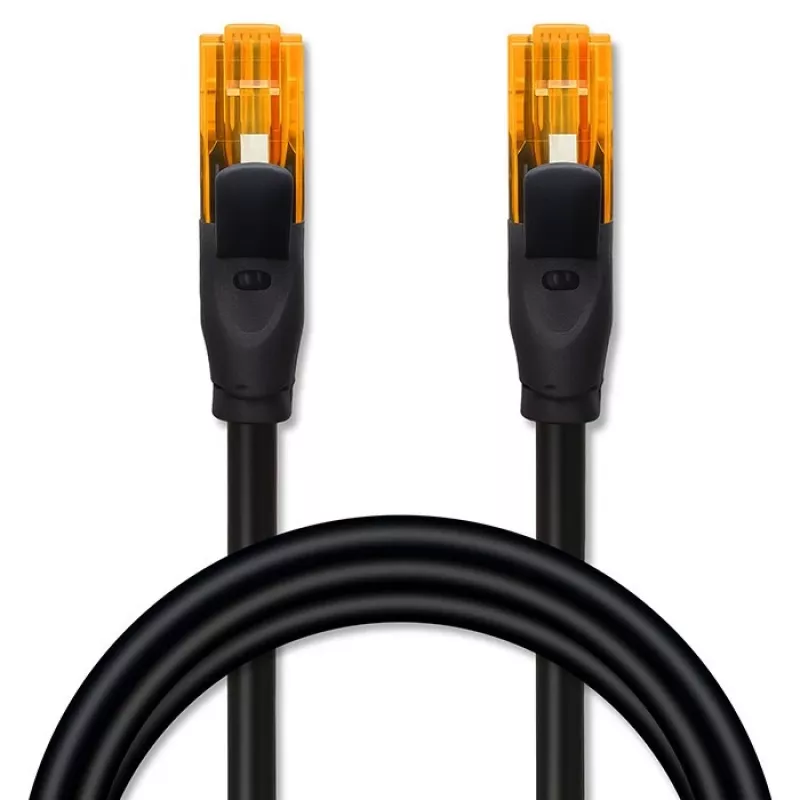Cable de red QOLTEC UTP Cat6 10 m, 2×RJ45, negro