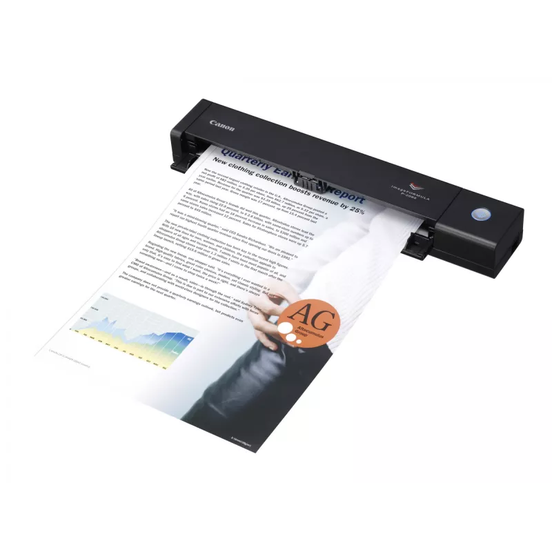 Escáner de documentos dúplex portátil Canon imageFORMULA P-208II, 216 x 356 mm, 600 x 600 DPI, 24 Bit, 8 ppm, 6 ppm, 16 ipm