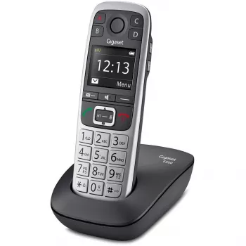 Gigaset E560 teléfono DECT teléfono identificación de llamadas negro, plata