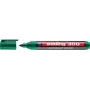 Rotulador permanente Edding 300 — punta verde, grosor de trazo 1,5 mm, pack de 10