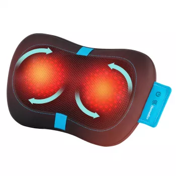 Masajeador de cojín HoMedics SP-50H con nodos shiatsu y función de calor