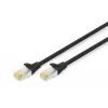 Cable de conexión Digitus CAT 6A S/FTP RJ-45 7 m, Negro