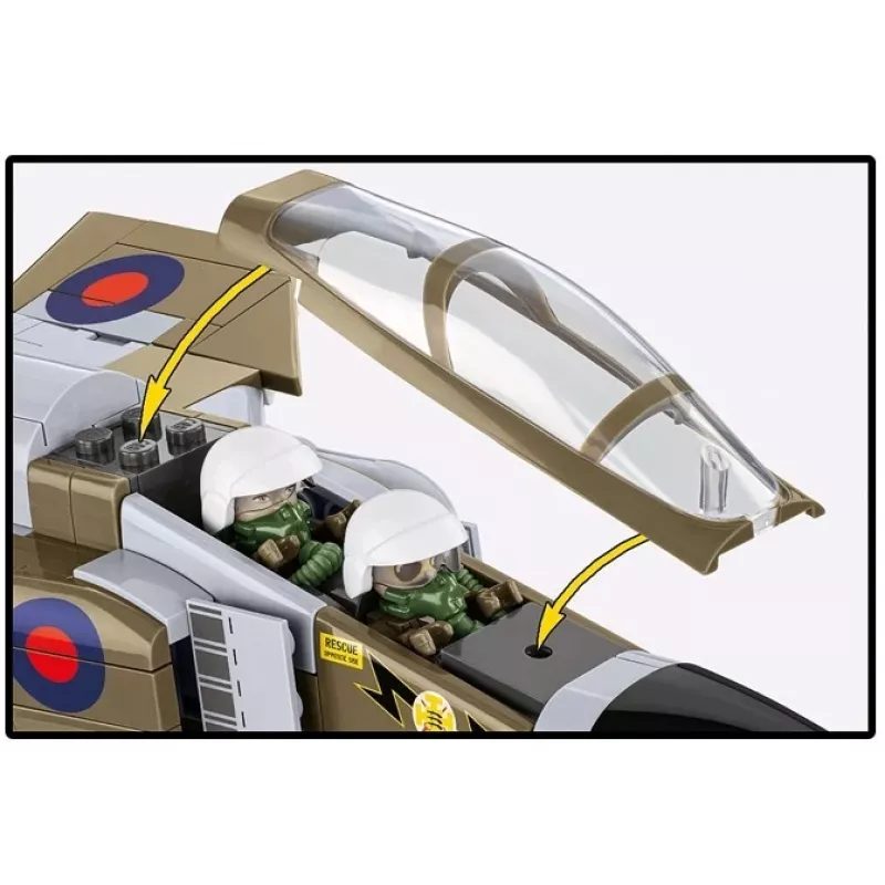 Cobi Blocks F-4M Phantom II modelo de avión militar, set de construcción de 728 piezas