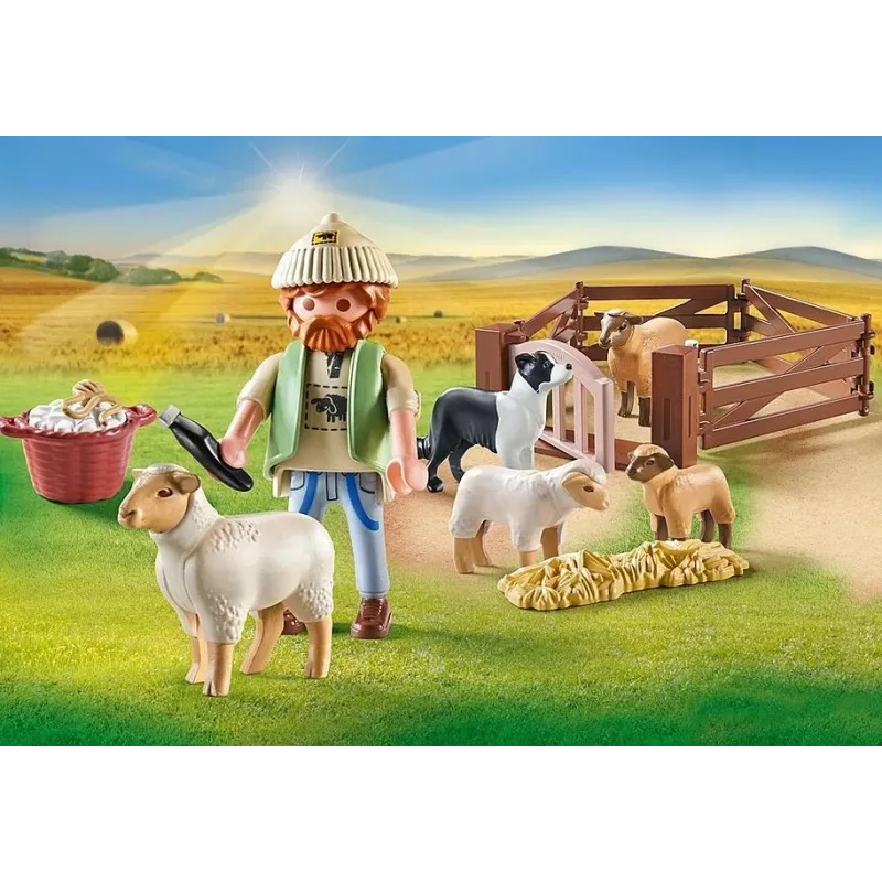 Juego de simulación de pastor con ovejas Playmobil