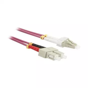 Cable de parcheo de fibra óptica de 2 fibras 0,5 m LC-SC - 50/125 µm - OM4 - AD=3 mm - Synergy 21