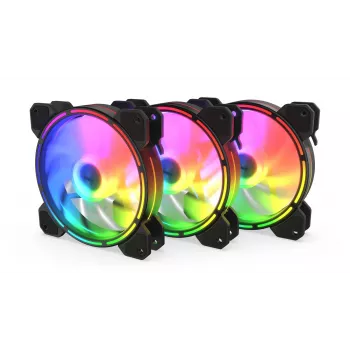 Pack de 3 ventiladores de carcasa KRUX Lunar 120 ARGB