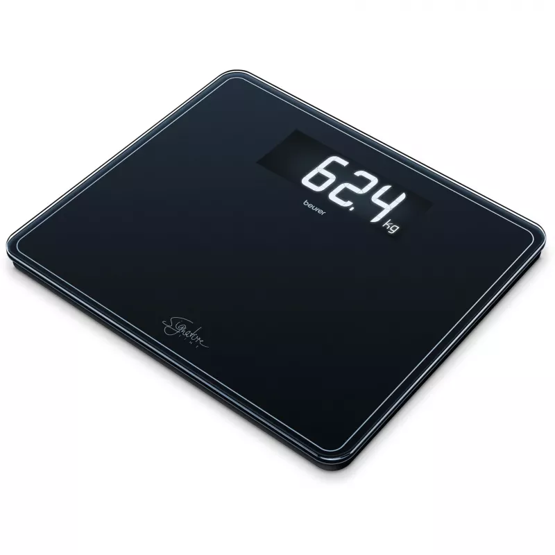 Báscula de persona Beurer GS 410 Signature Line – superficie de cristal negra, modelo 735.76