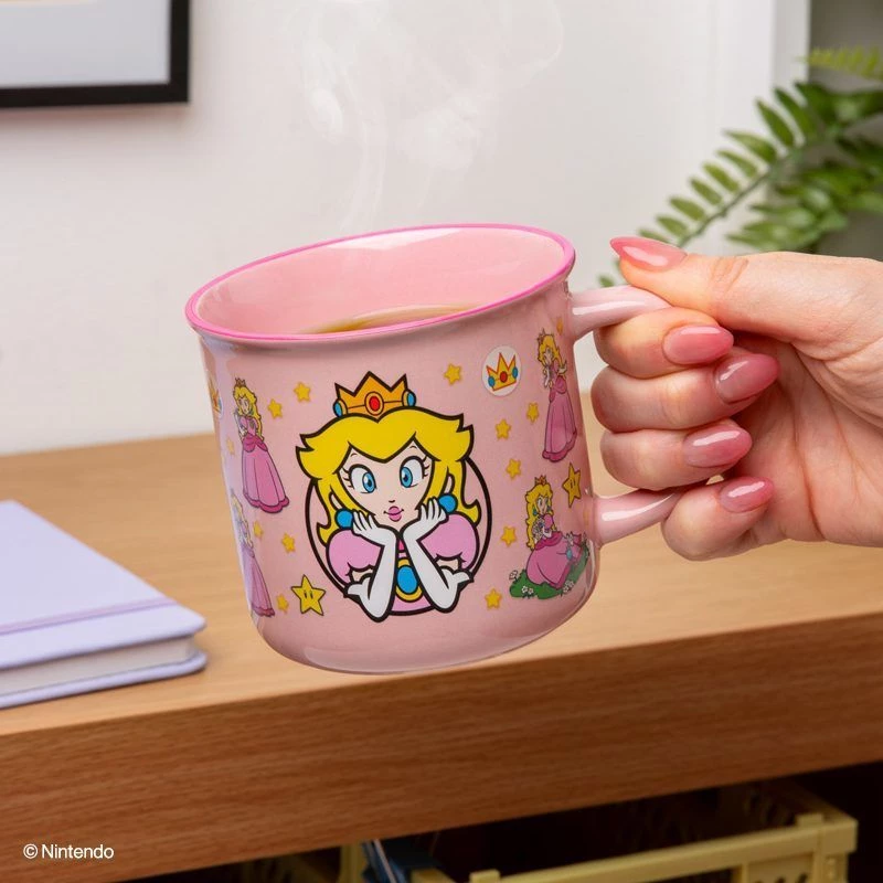 Paladone Super Mario Princess Peach taza termosensible