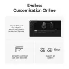 Ratón Keychron M6 para diestros universal — óptico, RF inalámbrico + Bluetooth + USB-C, 30000 DPI, negro