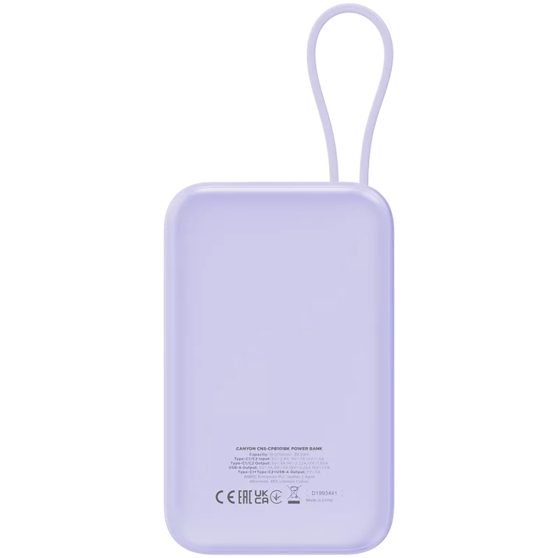 Batería portátil CANYON OnPower 101 10000 mAh