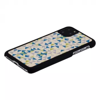 Funda para smartphone man and wood para iPhone 11 Pro Max — triángulo azul, cubierta protectora negra