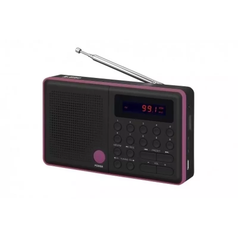 Radio Pliszka USB, FM negro