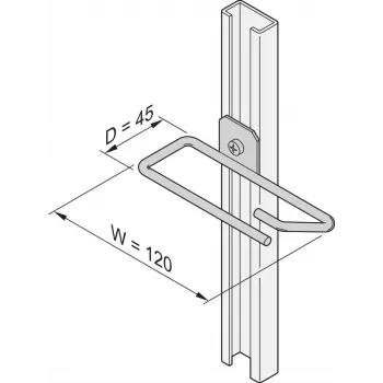 Schroff Guías de cables para carril C-RAIL 45X120MM 4X (20118339)