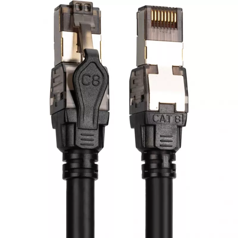 Digitus DK-1843-005 CAT 8.1 S/FTP cable de conexión 0,5 m, negro