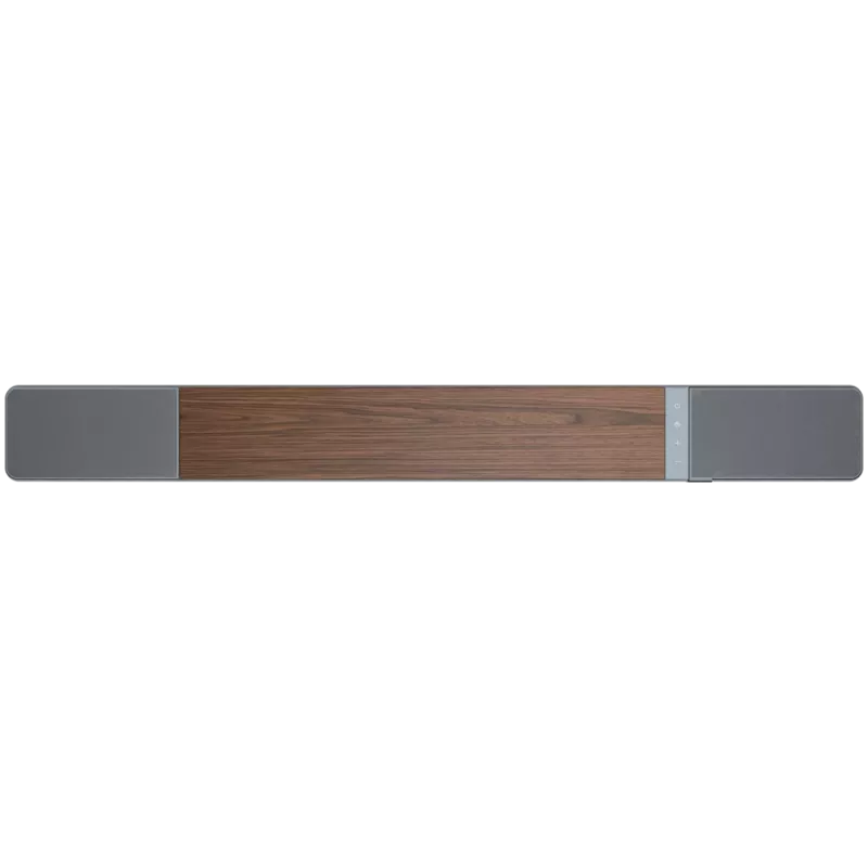 Barra de sonido KLIPSCH 1073541 — 3.1.2 canales, 100 W RMS, subwoofer integrado, gris/nogal