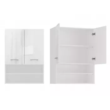 Armario de baño Topeshop POLA MINI DK en blanco brillo blanco