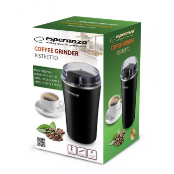 Molino de café de cuchillas ESPERANZA EKC008K — 160 W, capacidad 70 g, negro