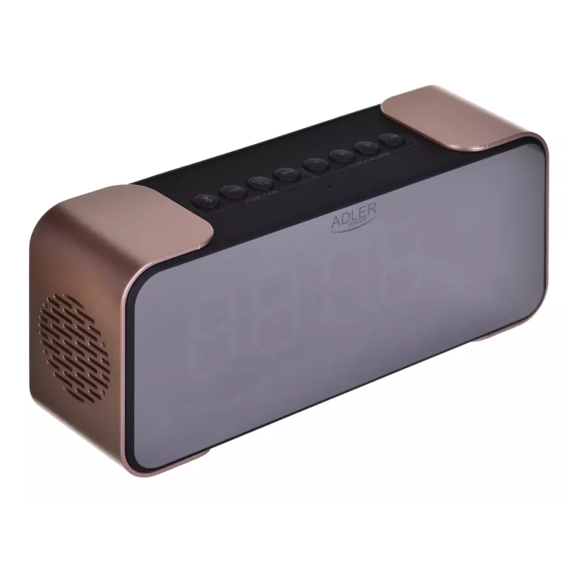 Despertador digital Adler AD 1190CR — pantalla LED, radio FM, Bluetooth, reproductor SD, batería de 2600 mAh