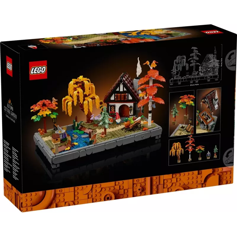 LEGO ICONS 11372 Jardín de casa de campo otoñal
