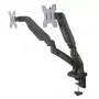 Soporte de mesa con pistón de gas para 2 LED / LCD de 13-27 pulgadas L-13GD