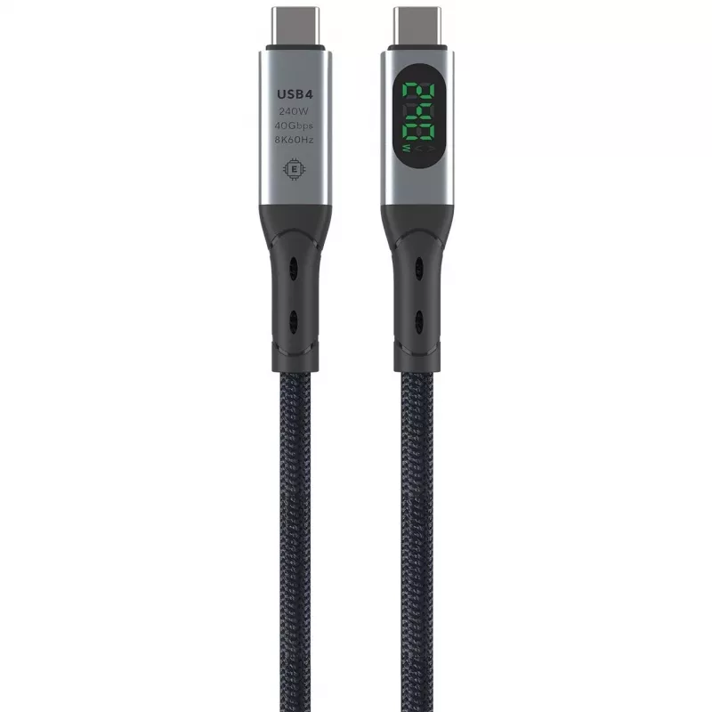 Cable USB 4smarts 541438 USB4 Gen 2x2 1,5 m USB-C negro gris