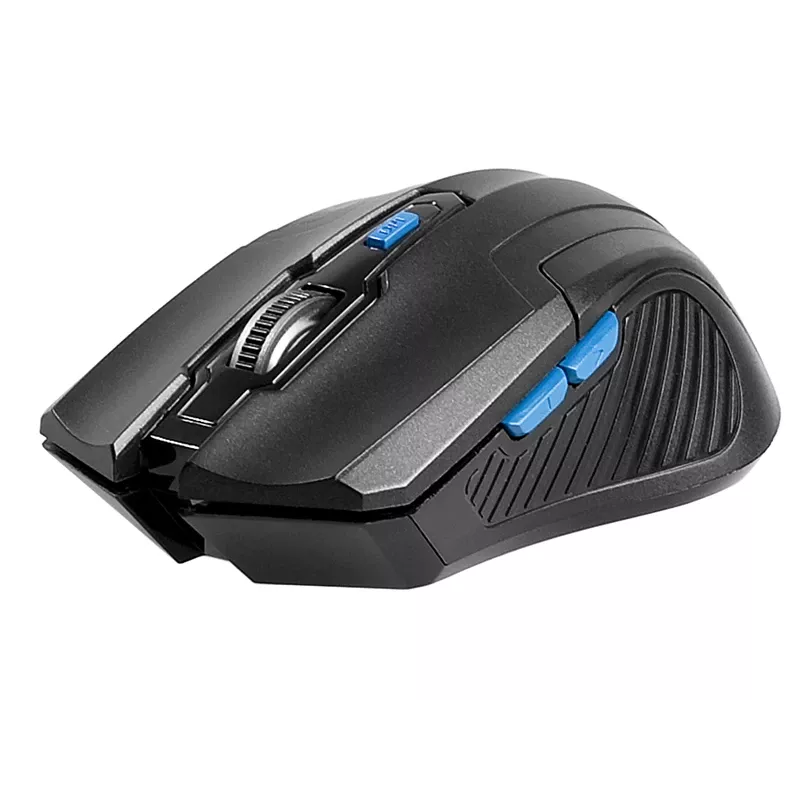 Tracer Fairy – ratón óptico – 6 botones – inalámbrico – 2,4 GHz – receptor USB inalámbrico – negro
