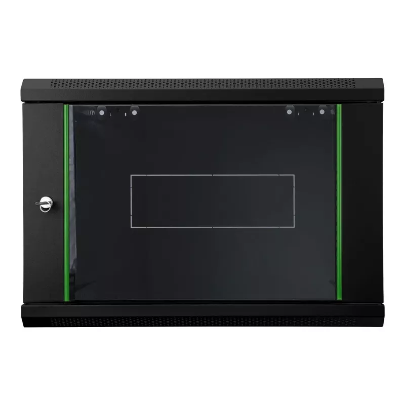 DIGITUS Dynamic Basic DN-19 16-U-EC-SW - armario - rack de red - apto para montaje en pared - negro, RAL 9005 - 12U - 48.3 cm (19)