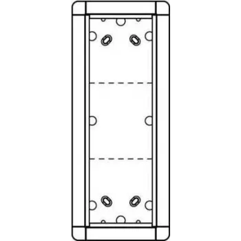 Marco de puerto Schneider Electric AP, 3 tomas, 133×326 mm, modelo 1883320