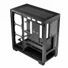 Caja de PC MODECOM Volcano Stellar NF ATX Midi Tower, cristal templado, negra, compatible con ATX/micro ATX, GPU hasta 420 mm, disipador de CPU 175 mm