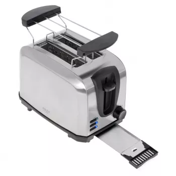 Tostadora Adler AD 3222 2 rebanadas 1000 W Plata