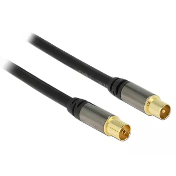 Cable coaxial DeLOCK 88924 IEC RG-6/U 3 m negro