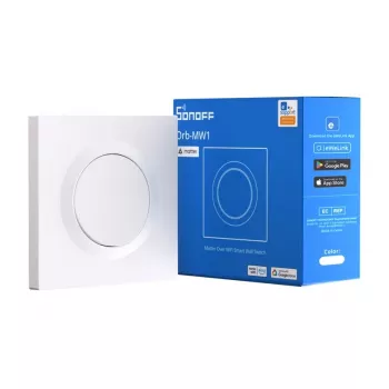 Interruptor de pared inteligente Sonoff MINIR4M-E compatible con Matter control Wi‑Fi, cuádruple