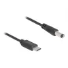 Cable de alimentación USB Type-C DeLOCK 1 m 5,5 x 2,1 mm conector macho 5 V 1,5 A