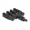 Conector de panel solar DeLOCK DL4 1 x hembra a 4 x macho negro