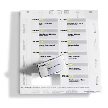 Funda insertable para tarjeta de identificación Durable 1453-02