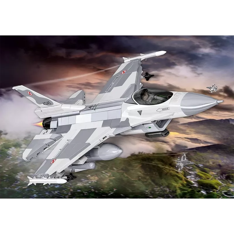 Set de construcción Cobi F-16C Fighting Falcon – 463 piezas, maqueta a escala