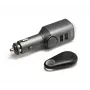 Cargador universal para dispositivos móviles Technaxx 4743 negro con enchufe de mechero para coche