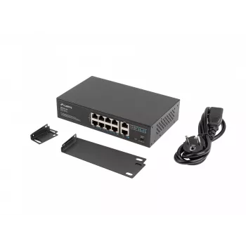 Switch no gestionado Lanberg RSFE-8P-2GE-120