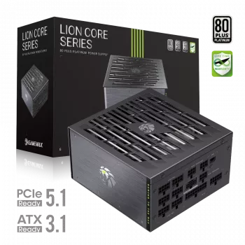 Gamemax fuente de alimentación, 80 PLUS, Platinum | LION CORE 1200P | 1200 W