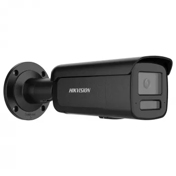 Cámara de vigilancia IP Hikvision Pro Series ColorVu 8 MP bullet fija, 1/1,8 pulgadas CMOS, 2,8 mm, 108,8°×56,4°, 30 fps, cableada, montaje en pared/mástil, negra