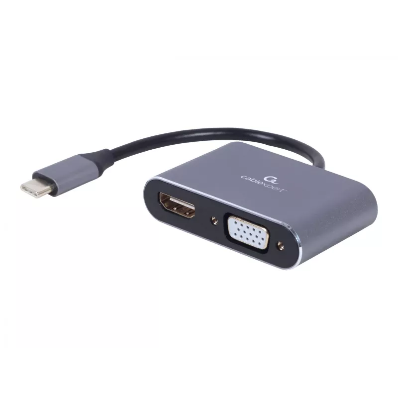 Cablexpert A-USB3C-HDMIVGA-01 adaptador gráfico USB gris