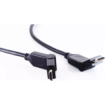 Cable de monitor ShiverPeaks 2 x HDMI Type-A macho en ángulo 0,5 m