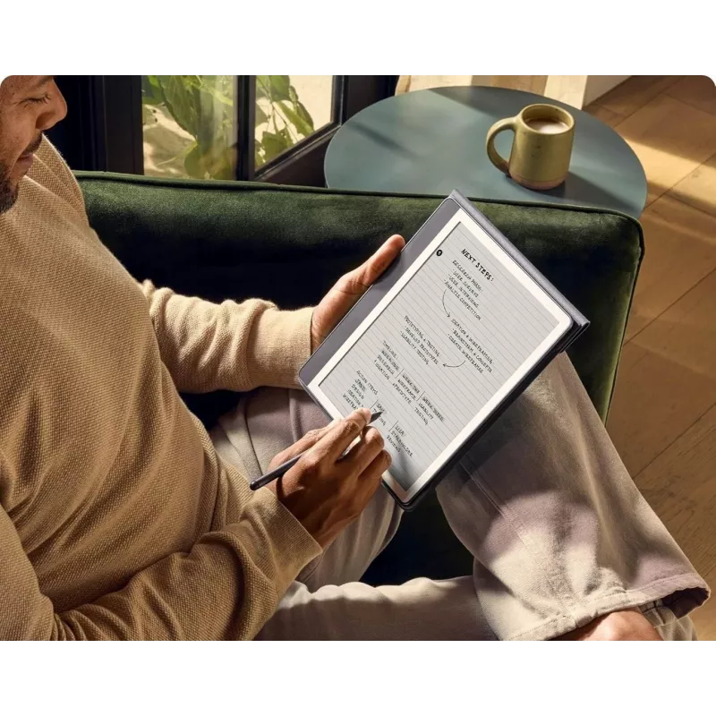 Amazon Kindle Scribe (2024) lector de libros electrónicos 64 GB, 10,2" sin reflejos, Wi-Fi, sin anuncios en la pantalla de bloqueo, con Premium Pen, Tungsten