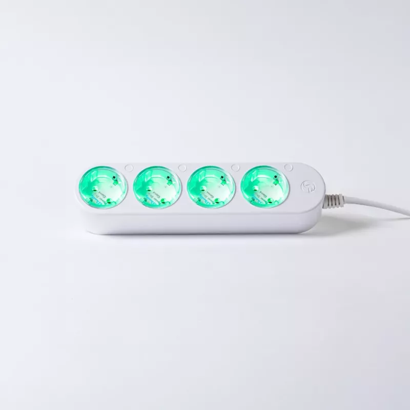 Regleta de enchufes inteligente 12A Shelly Power Strip 4 Gen4 Zigbee/Matter