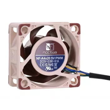 Ventilador Noctua NF-A4X20 5V PWM — 40×20 mm, 5 V, 4-Pin PWM, 1100–5000 U/min, 9,4 m³/h