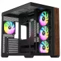 Caja semitorre THERMALTAKE Semitorre Thermaltake S380 TG ARGB Negra con cristal templado e iluminación ARGB
